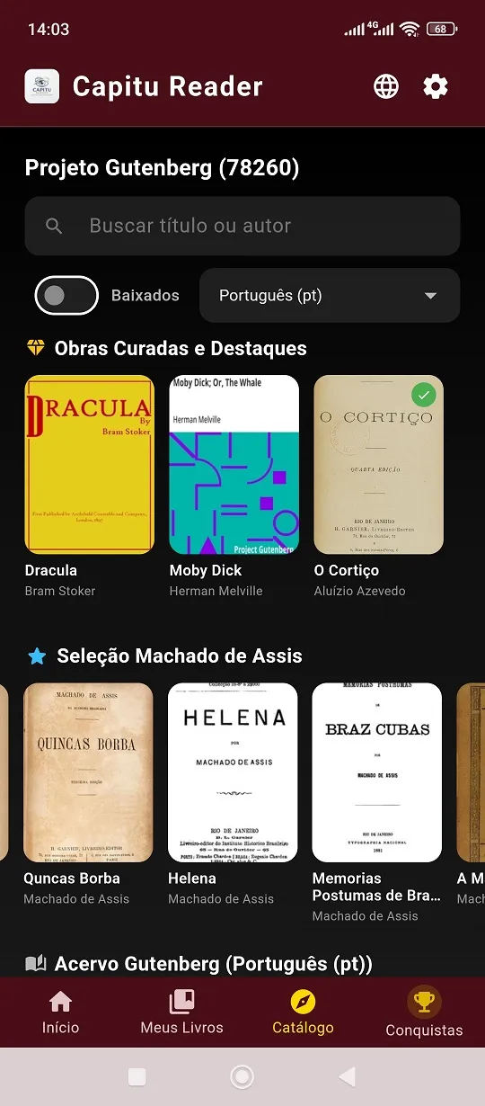 Catálogo Curado e Listas Editoriais